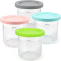 Containers - 4 Pack, Replacement for Ninja Creami Pints And Lids, Compatible with NC299AMZ NC301 NC300 Series