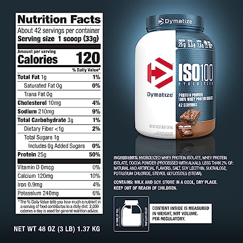 Whey Protein Powder Isolate, Cookies & Cream, 25g Protein I356