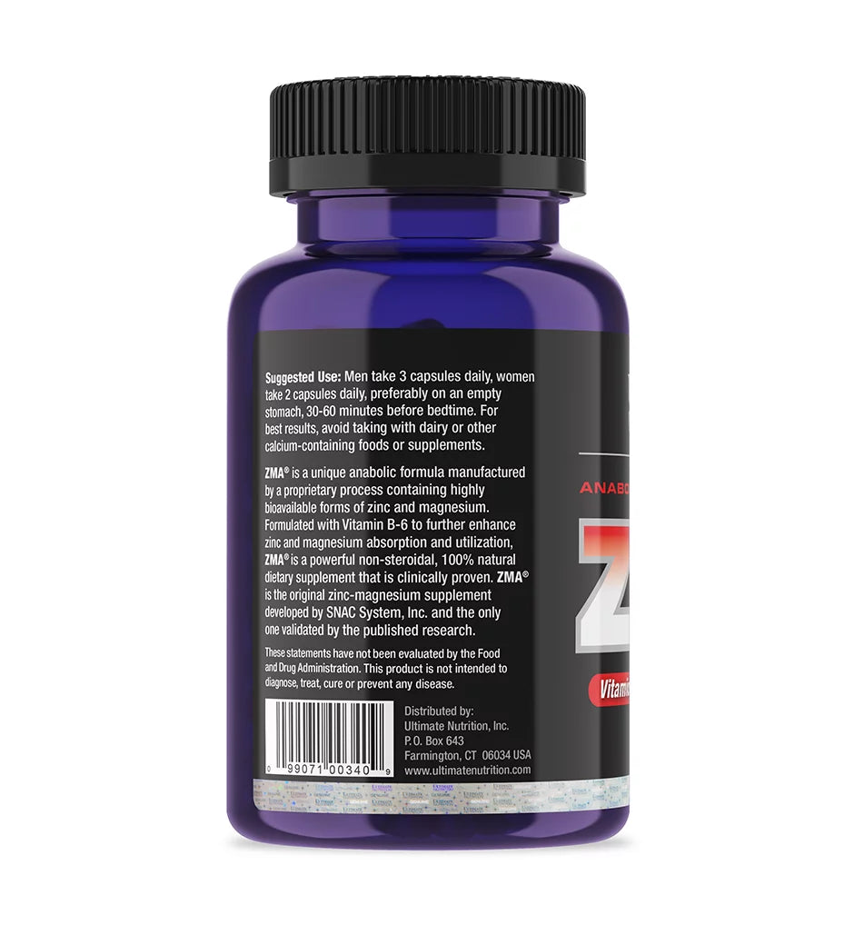 ZMA Vitamin & Mineral Supplement, 90 Capsules A902