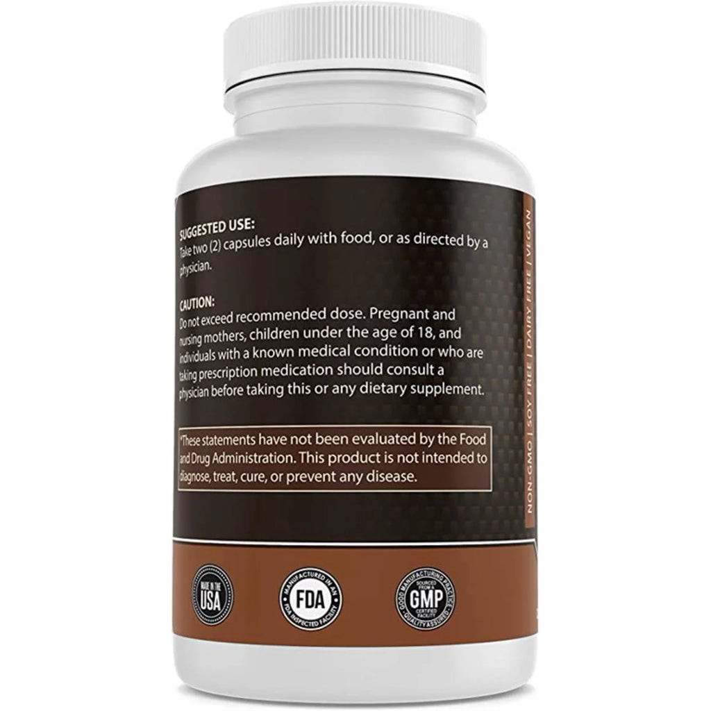Turkey Tail Mushroom 1000mg Capsules Non-GMO Vegan U58375