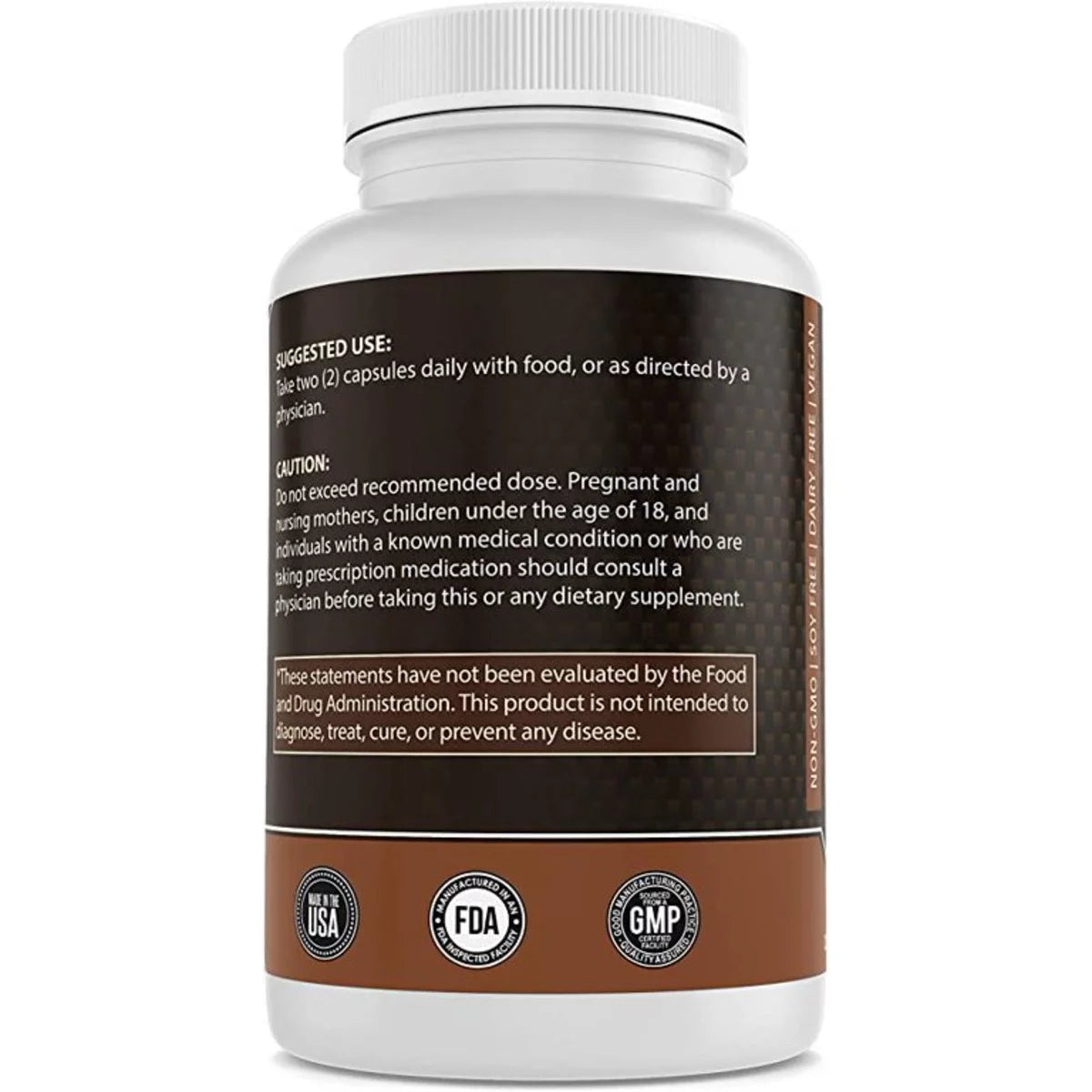 Turkey Tail Mushroom 1000mg Capsules Non-GMO Vegan U58375
