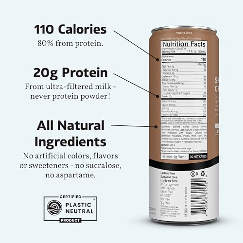 High Protein Milk Shake Dark Chocolate Lactose Free 11 fl oz B183540