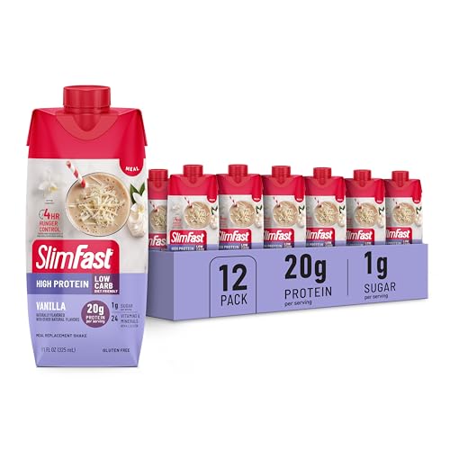 Protein Shake, Chocolate, 20g Protein, Meal Replacement, 12 Count B226310