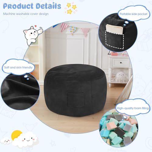Giant Bean Bag Chair Convertible Bed with Microfiber Cover X2136