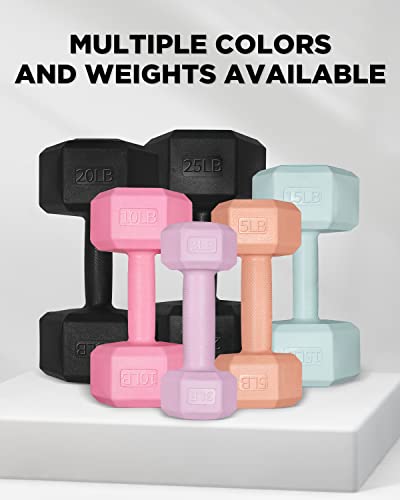 Dumbbell Set of 2 with Easy Grip for Home Gym Strength Training P62283