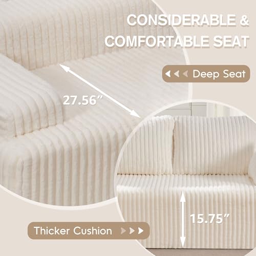 Modular L-Shape Sectional Sofa with Oversized Chaise A47792