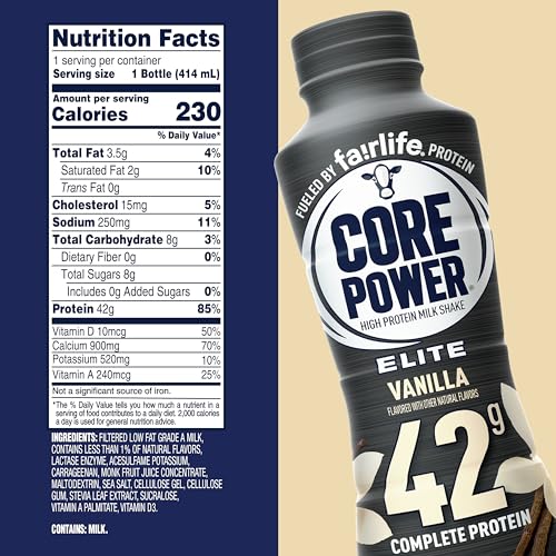 High Protein Shake, Vanilla, 14oz, 12 Pack A65410