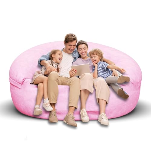 Bean Bag Chair for Adults 3FT, Soft Removable Cover, Light Gray X3039