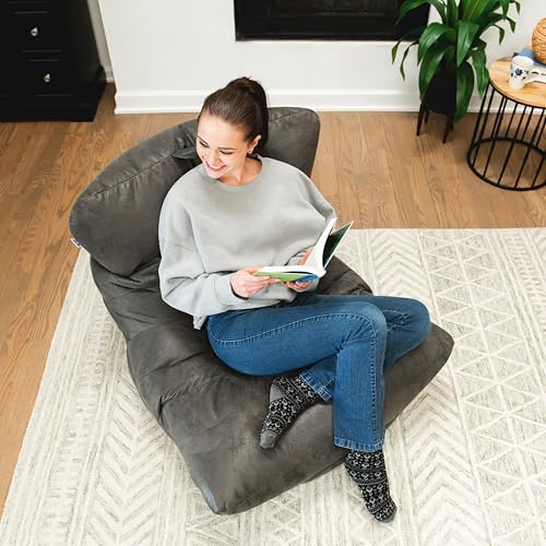 Dorm Bean Bag Chair with Drink Holder and Pocket, 3 feet R2503