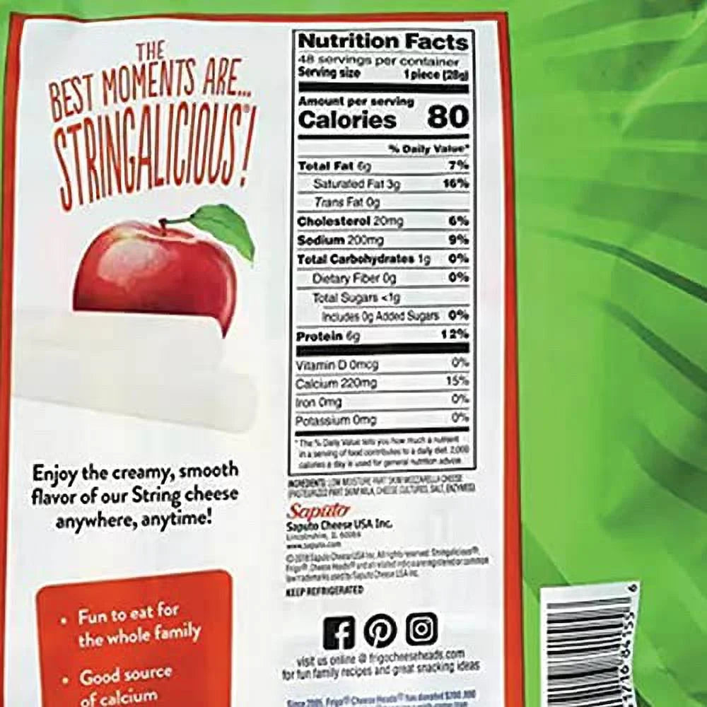 String Cheese 1 oz x 48 with Sink Strainer P8063