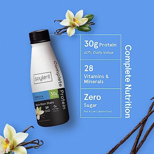 Complete Protein Shake, Chocolate, 30g Protein, Vegan, Dairy Free, 11oz (12 Pack) Q8795