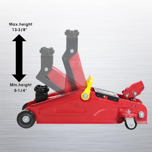 Hydraulic Trolley Floor Jack with Storage Case, 1.5 Ton Capacity G957043