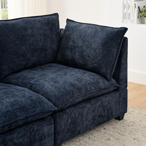 Modular Sectional Sofa with Ottoman, U-Shaped Lounge Couch H930