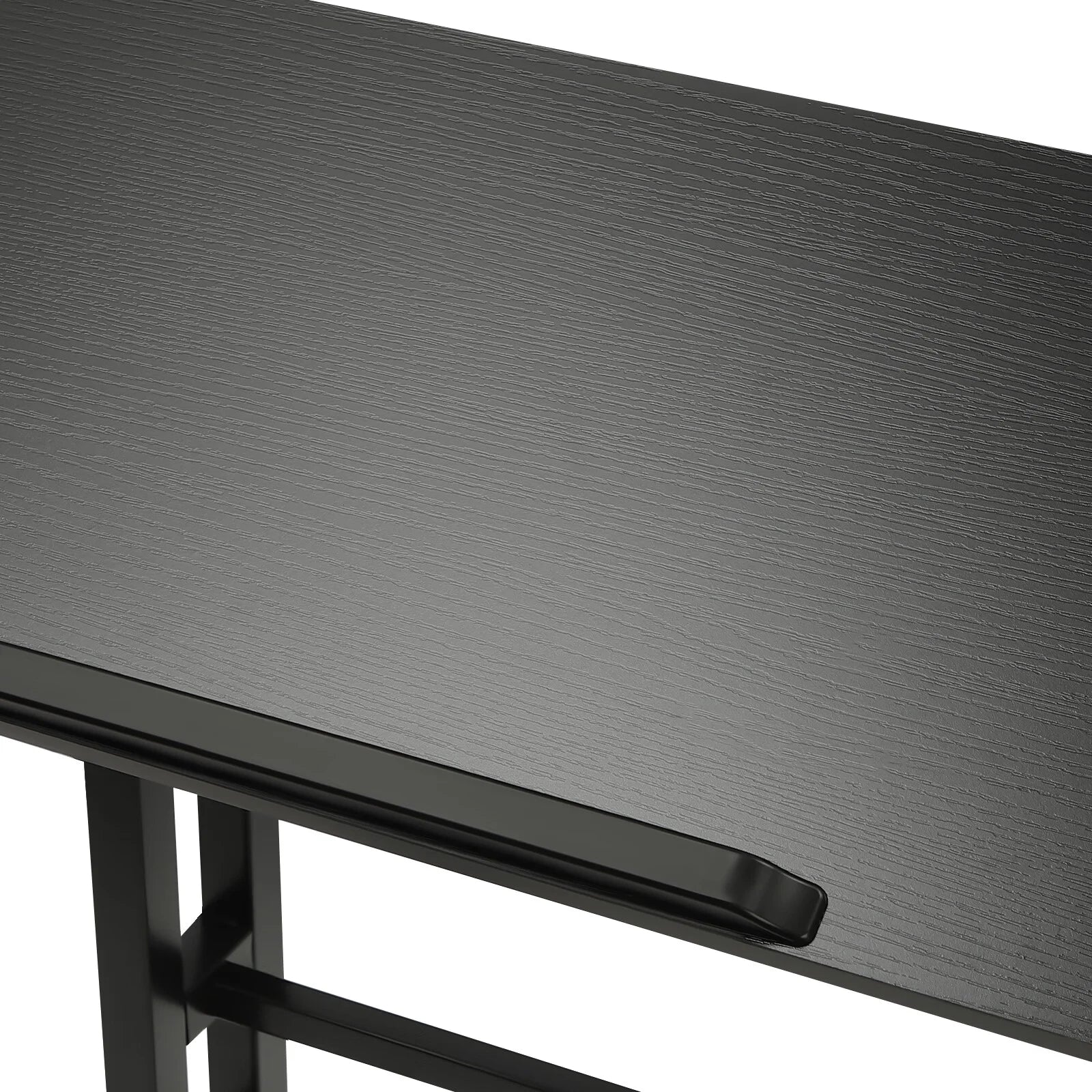 24" Mobile Stand Up Desk Adjustable Height with Wheels for Home Office A350689