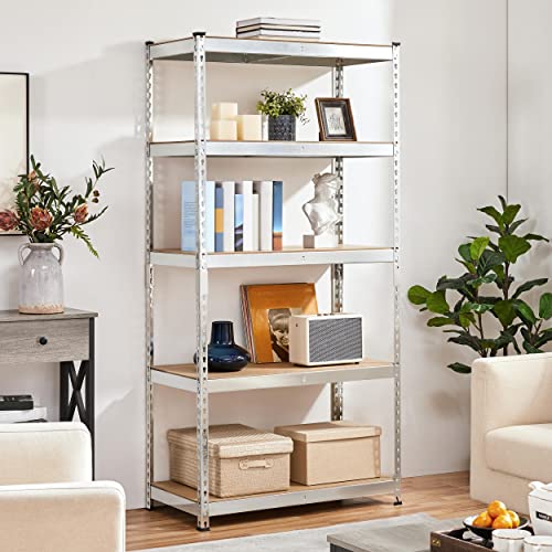 5-Tier Adjustable Metal Shelving Unit for Garage, Pantry, and Warehouse M7734