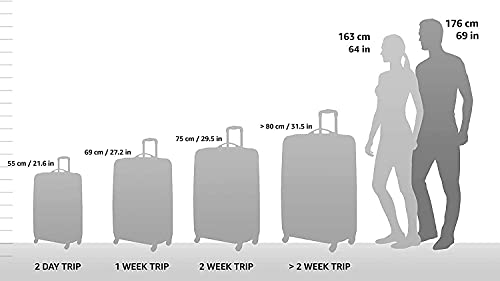 Rugged Fabric Expandable Carry-on Luggage Set, Purple, 4 Wheel C247776