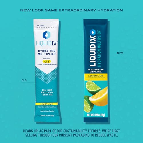 Hydration Multiplier Electrolyte Powder Drink Mix, Lemon Lime, 16 Servings L918917