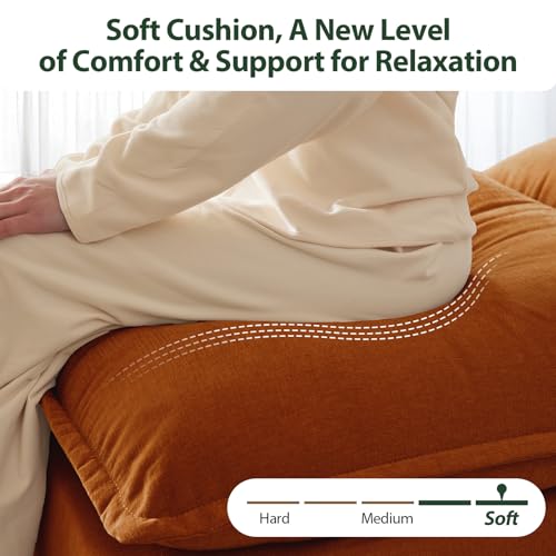 L Shaped Sectional Sofa Chenille Fabric for Living Room N6790