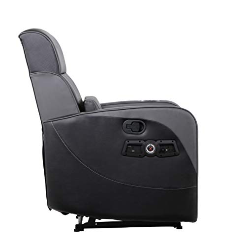 Recliner Gaming Chair with Bluetooth Audio, Headrest Speakers, Footrest and Cupholder M149