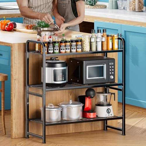 Heavy Duty Metal Wire Shelving Unit, 3 Tier, Stackable Storage Rack C875