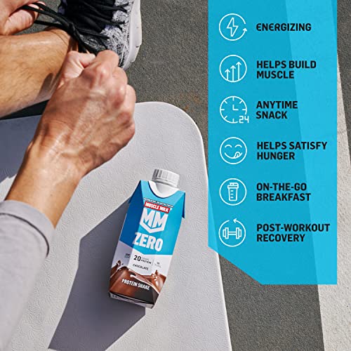 Chocolate Protein Shake, Zero Sugar, 100 Calories, 11.16 Fl Oz (Pack of 12) T369