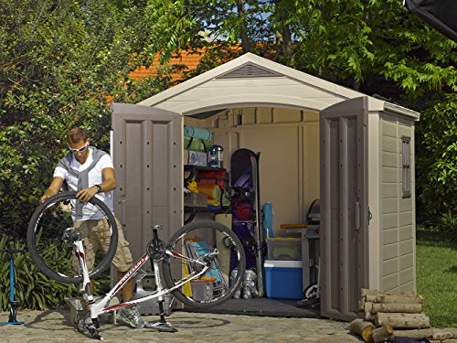 Outdoor Resin Storage Shed for Patio Furniture and Yard Tools R685