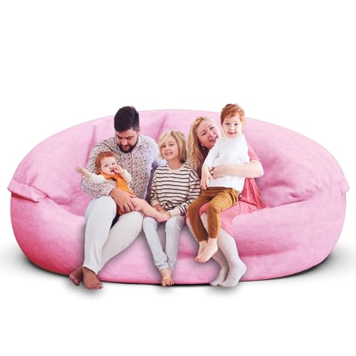 Bean Bag Chair for Adults 3FT, Soft Removable Cover, Light Gray X3039