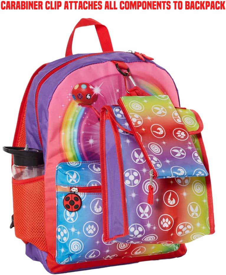 16 inch Girls Backpack Set with Lunch Bag, 5 Piece Z6513