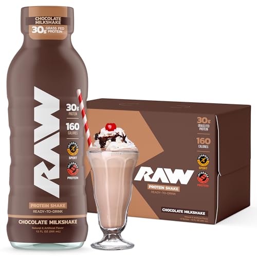Ready-to-Drink Protein Shake, Mocha Latte, Zero-Sugar & Gluten-Free, 12 Fl Oz W8052