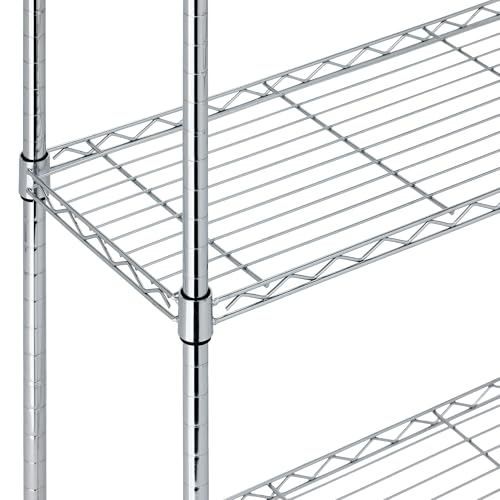 5-Shelf Adjustable Heavy Duty Steel Wire Storage Shelving Organizer, 36" L x 14" W x 72" H X6421