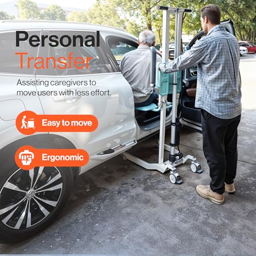 Electric Floor to Stand Lift - 500 Lbs Capacity, Standing Assistance, Portable, Adjustable Z146253