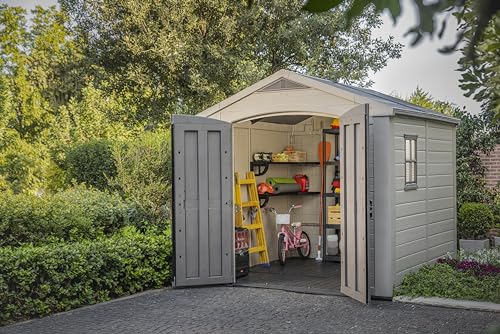 Outdoor Resin Storage Shed for Patio Furniture and Yard Tools R685