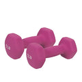 Sunny Health & Fitness Neoprene Coated Hex Shaped Dumbbell Non-Slip Fitness Weights for Home Gym Exercise, Full Body Workout Strength Building, Weight Loss, Sold in Pairs - Sizes - 2LB, 5LB, 8LB, 10LB