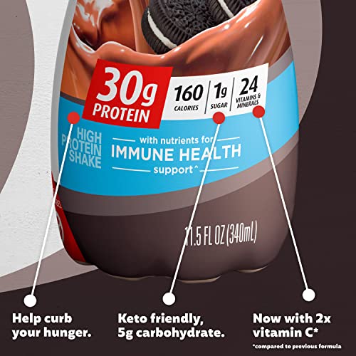 Café Latte Protein Shake, 30g Protein, 1g Sugar, 11.5 fl oz, 12 Pack W5537