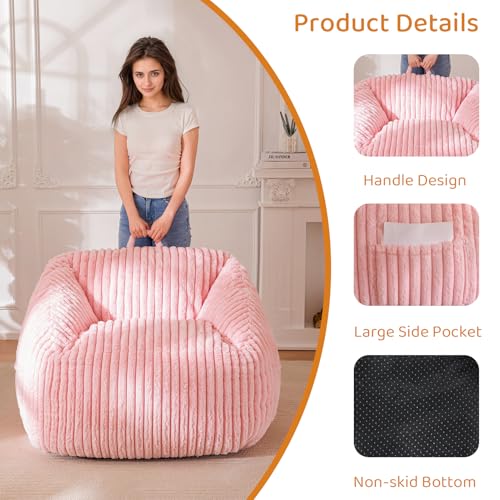 Giant Bean Bag Chair for Adults and Kids, Floor Sofa, Grey D679