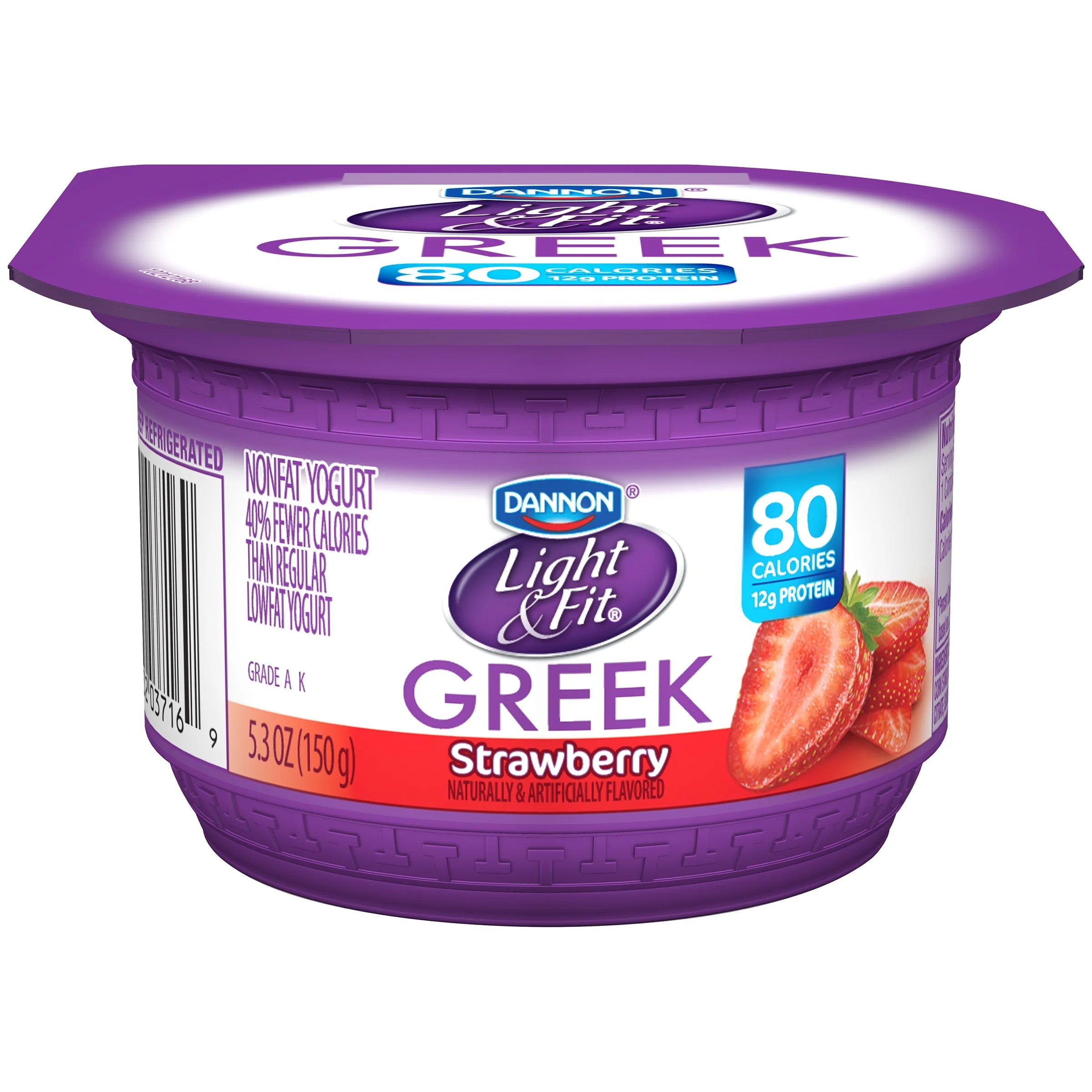 Strawberry & Blueberry Nonfat Greek Yogurt 5.3oz 12 pack F83082