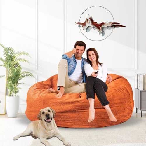 Bean Bag Chair for Adults 3FT, Soft Removable Cover, Light Gray X3039