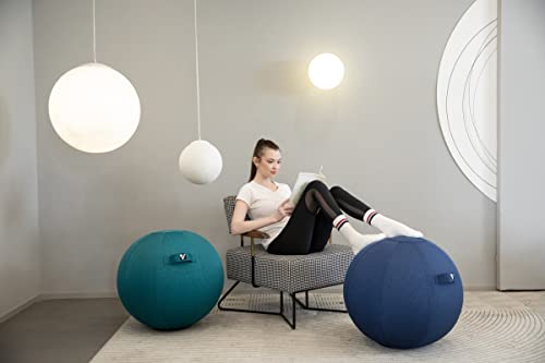 Exercise Ball Chair with Cover for Office, Home, Pilates and Yoga I468