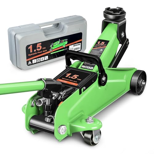 Floor Jack 3 Ton Capacity, Low Profile Heavy Duty Hydraulic Car Jack, Lifting Range 3"-20" O821