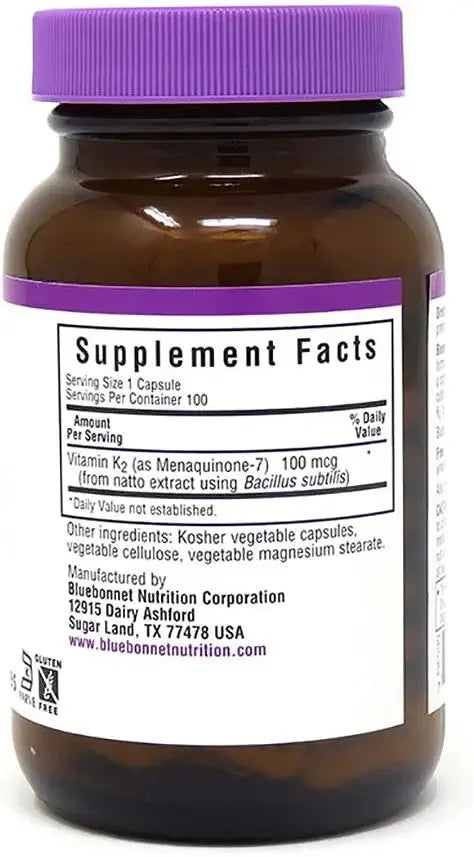 Vitamin K2 Vegetarian Capsules, 100 Count P935