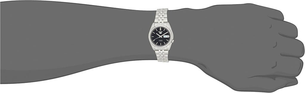 Men's Automatic Watch with Black Dial and Day-Date Calendar W1123