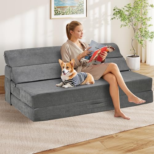 Folding Sofa Bed Convertible Sleeper Chair with Back Support I89003