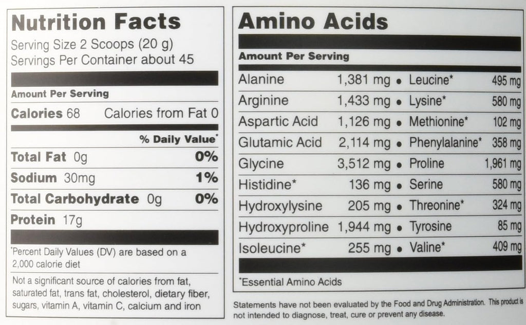 Beef Gelatin Powder, Grass-Fed Collagen Supplement, Non-GMO, Gluten & Dairy Free - 32 oz F845978