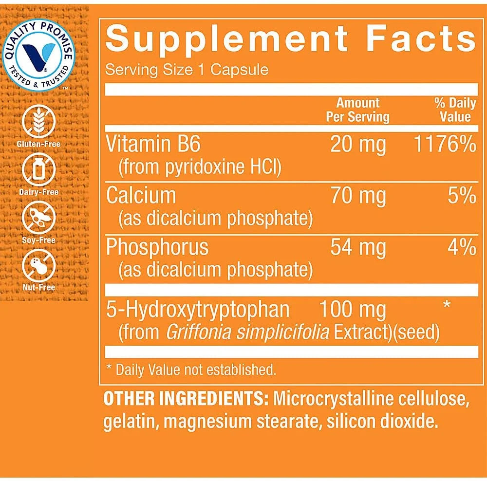 5HTP with B6 100 MG T41955