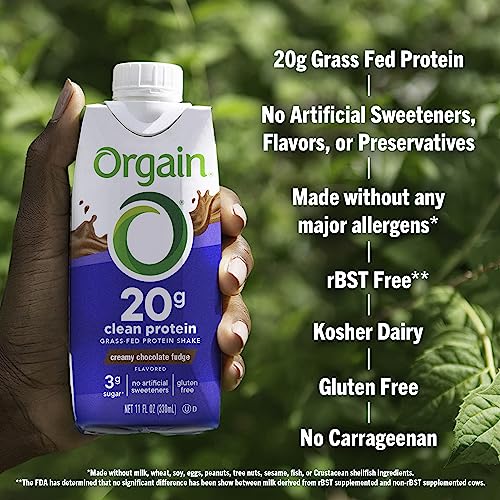 Protein Shake, Vanilla Bean, 20g Whey, 11 Fl Oz (Pack of 12) Y83753