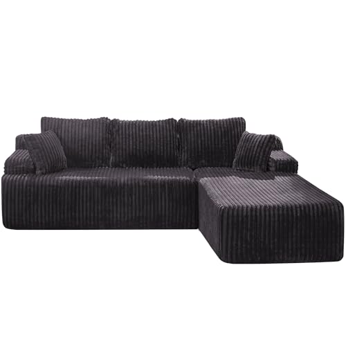Modular L-Shape Sectional Sofa with Oversized Chaise A47792