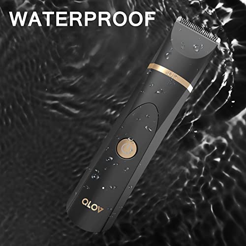 Electric Body Hair Trimmer for Men - Wet/Dry Shaver with Ceramic Blade, USB Rechargeable C188973