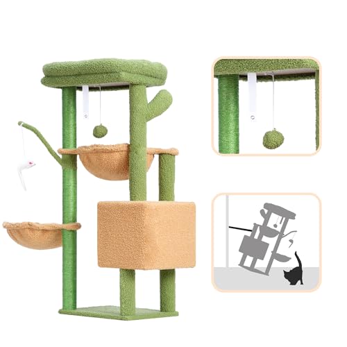 Cat Tree Tower with Scratching Post for Indoor Cats I182
