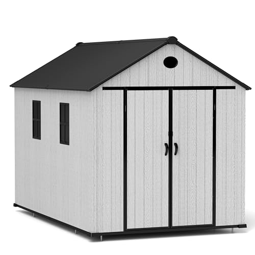 Resin Outdoor Storage Shed with Floor and Lockable Door G844