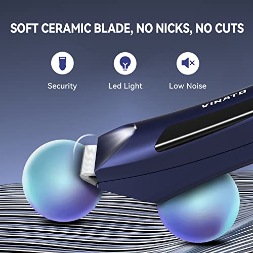 Waterproof Electric Body Hair Trimmer for Men, USB Rechargeable V334817